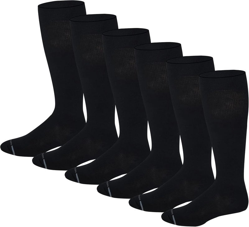 Dr Motion Men 6 pairs pack everyday compression knee high socks - Image 1